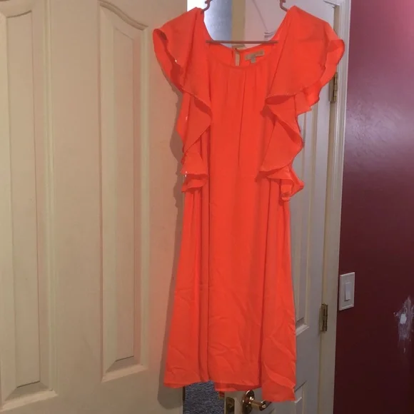 Perfect brunch neon orange dress by GB - Picture 3 of 9